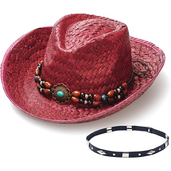 Sun Body Hats Boho Laced Cowboy Cowgirl Hat Laced Brim Hats main image 4
