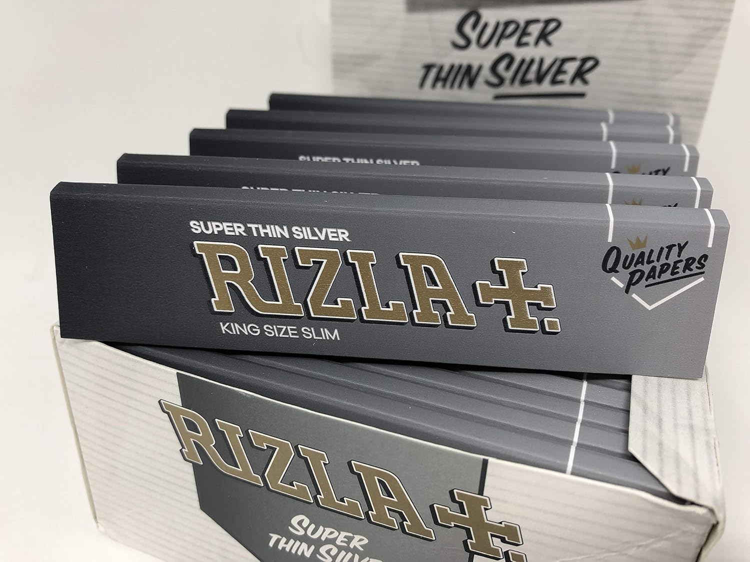 Rizla Lot De 50 Carnets Filtres à Rouler Argenté - 50 Filtres Par Carnet - Perforés