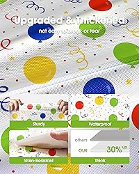 Pureegg Plastic Table Cloth Disposable 10 Pack, 54