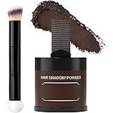 Gowwim Root Touch up Powder, Instantly Gray Hair Cover up Hairline Powder for Women & Men Waterproof and Sweatproof Root Cover Up Long-Lasting for Thinning & Loss Hair (Dark Brown2, 10G+1)
