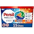 Persil ProClean Discs Laundry Detergent Pacs, Oxi, High Efficiency (HE) Compatible, Laundry Soap, 15 Count