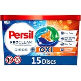 Persil ProClean Discs Laundry Detergent Pacs, Oxi, High Efficiency (HE) Compatible, Laundry Soap, 15 Count