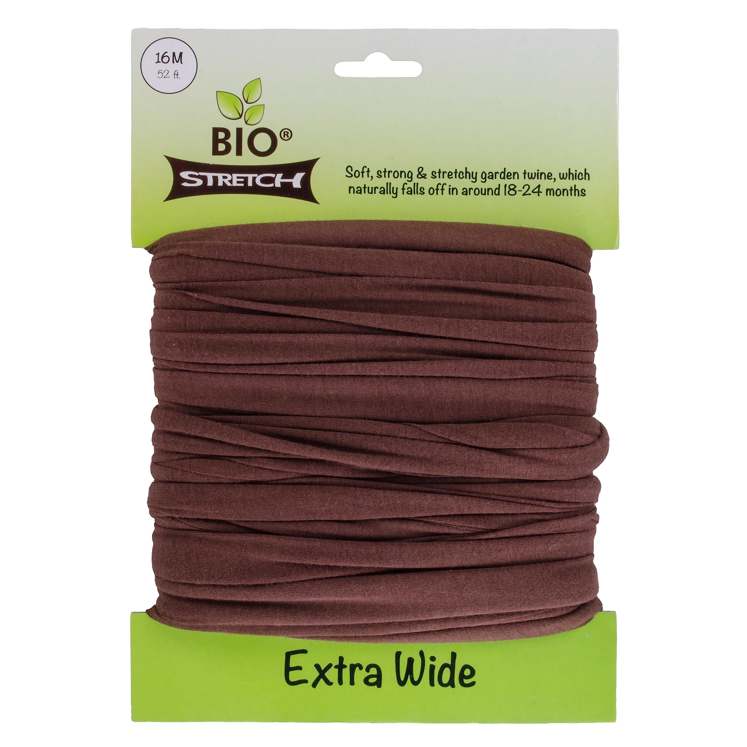Bio-stretch Extra Wide Garden Plant Ties for Large Plants & Young Trees - Soft, Strong & Stretchy Cut-to-Length Garden Tape (16M / 52 ft)