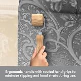 Axus Decor Hardwood Seam Roller Gray Series with Beachwood Handle 45mm view 2