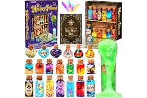 UOMTFAI Mystery Potion Craft Kit for Kids, Mix 20 Magic Wizard Potion, Creative Christmas Decorations Birthday Gifts Toys for Boys and Girls Age 6 7 8 9 10+