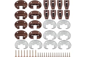 SEWEDER 8PCS Drawer Slide Track Guide Glide for kenlin for Rite Trak 2 for Dressers, for Hutches and for Nightstand Drawer