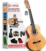 Pyle 76 cm 1/4 Size Classical Acoustic Guitar for Kids Right-Handed