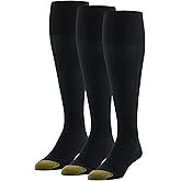 GOLDTOE Men
s Metropolitan Over-The-Calf Dress Socks, 3-Pairs