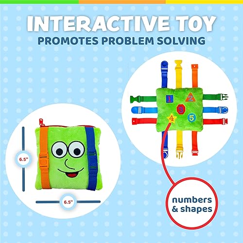 Buckle Toys Buster Square Learning Activity Toy Develop Fine