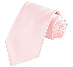 TIE G Solid Satin Woven dyed Color Formal Black