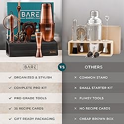 BARE BARREL® Mixology Bartender Kit Bar Set