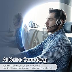 PrancyBt Wireless Headset, Bluetooth Headset with
