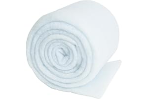 FoamFit Dacron Upholstery Batting Low Loft 0.75 Ounces 5 Yards 36 Inch Wide Polyester Couch Cushion Wrap