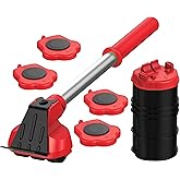 Heavy Duty Furniture Lifter with 4 Sliders for Easy Moving, Appliance Roller Suitable for Sofas, Couches and Refrigerators, A