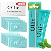 Ollie Clean Mint Nano Hydroxyapatite Toothpaste &amp; Whintening Strips 24 Strips, 12 Treatments for Teeth Whitening