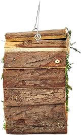 Pet Ting Wooden Insect & Bee Hotel Natural Wood Garden Decoration view 2