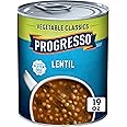 Progresso Lentil Soup, Vegetable Classics Canned Soup, Gluten Free, 19 oz