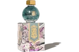 Ferris Wheel Press Fountain Pen Ink | FerriTales Collection | Deep Eucalyptus with Duochrome Green/Pink Shimmer | 20ml