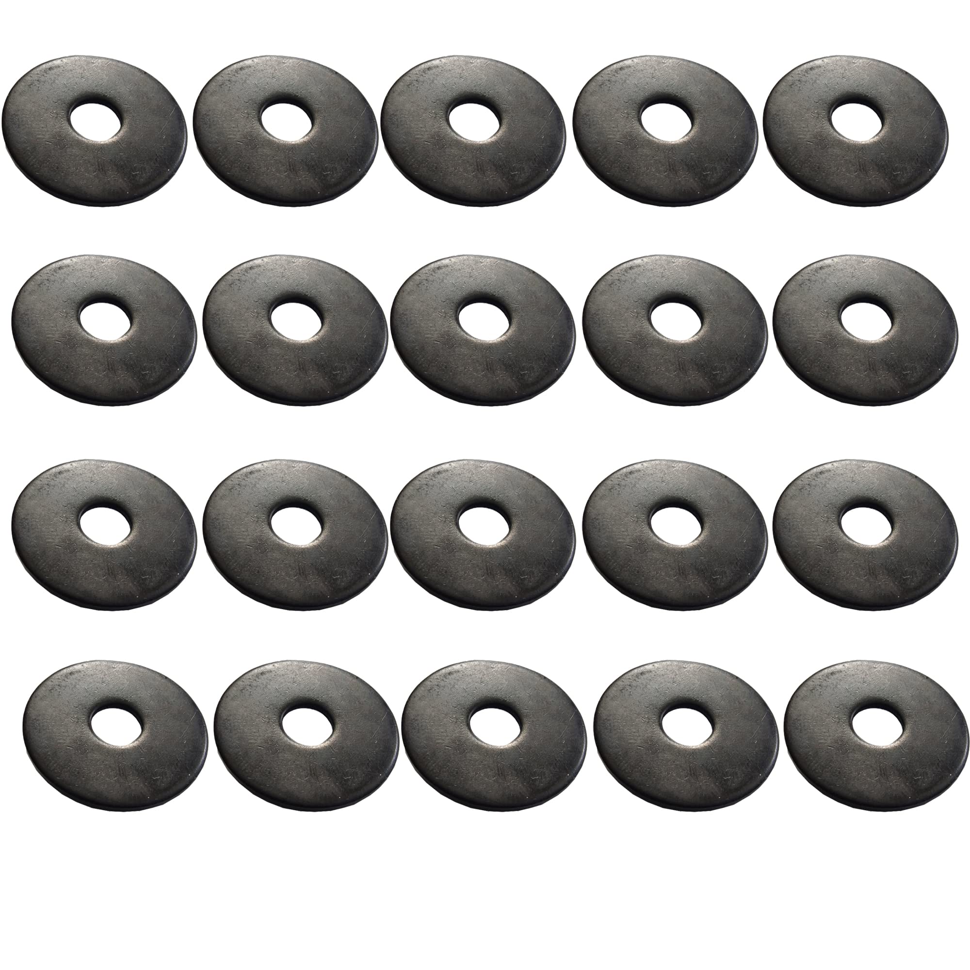 M6 x 24mm Black Stainless Steel Penny Washers Blackened Washer (Pack of 20)