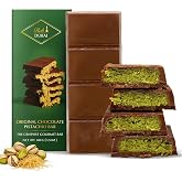 Rah Dubai Chocolate Bar Pistachio, 3.5oz - 100g, Premium Pistachio Chocolate Dubai Bar | Loaded with Kunafa | The Crunchiest Kataifi Delight Perfect for Sharing, Viral Candy with Shredded Phyllo Dough
