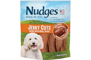 Blue Buffalo Nudges Jerky Cuts Natural Dog Treats, Duck, 10oz Bag