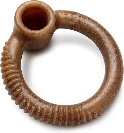 Benebone Ring Durable Dog Chew Toy Real Bacon Medium