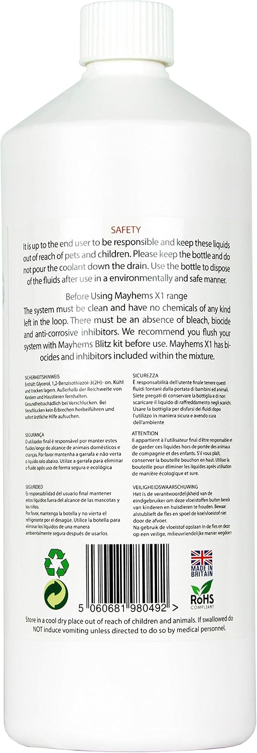Mayhems - X1 Premixed PC Coolant - Computer Water Cooling Fluid - Liquid Cooling, Eco Friendly Series, 1 Litre, Hot Cherry Pink - Image 3