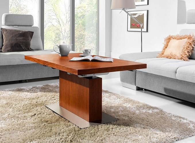 Design Couchtisch Tisch MN-7 Kirschbaum höhenverstellbar & ausziehbar