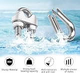 Rybtd 6mm Wire Rope Clamp with Thimbles Stainless Steel 24 Pcs M6 view 5