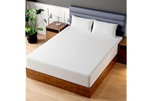 Superity Linen Queen Fitted Sheet - Soft and Comfortable Bed Sheet Made from 100% Cotton - 200 Thread Count for Optimal Durability and Smoothness - White