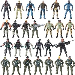 Tuanse 26 Pcs SWAT Team and Military Action Figures