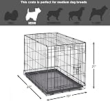 New World 76 cm Single Door Folding Dog Crate Enhanced Security Medium Dogs view 7