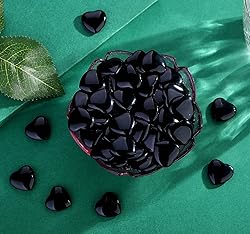 QINJIEJIE 20 PCS Natural Heart Healing Crystals