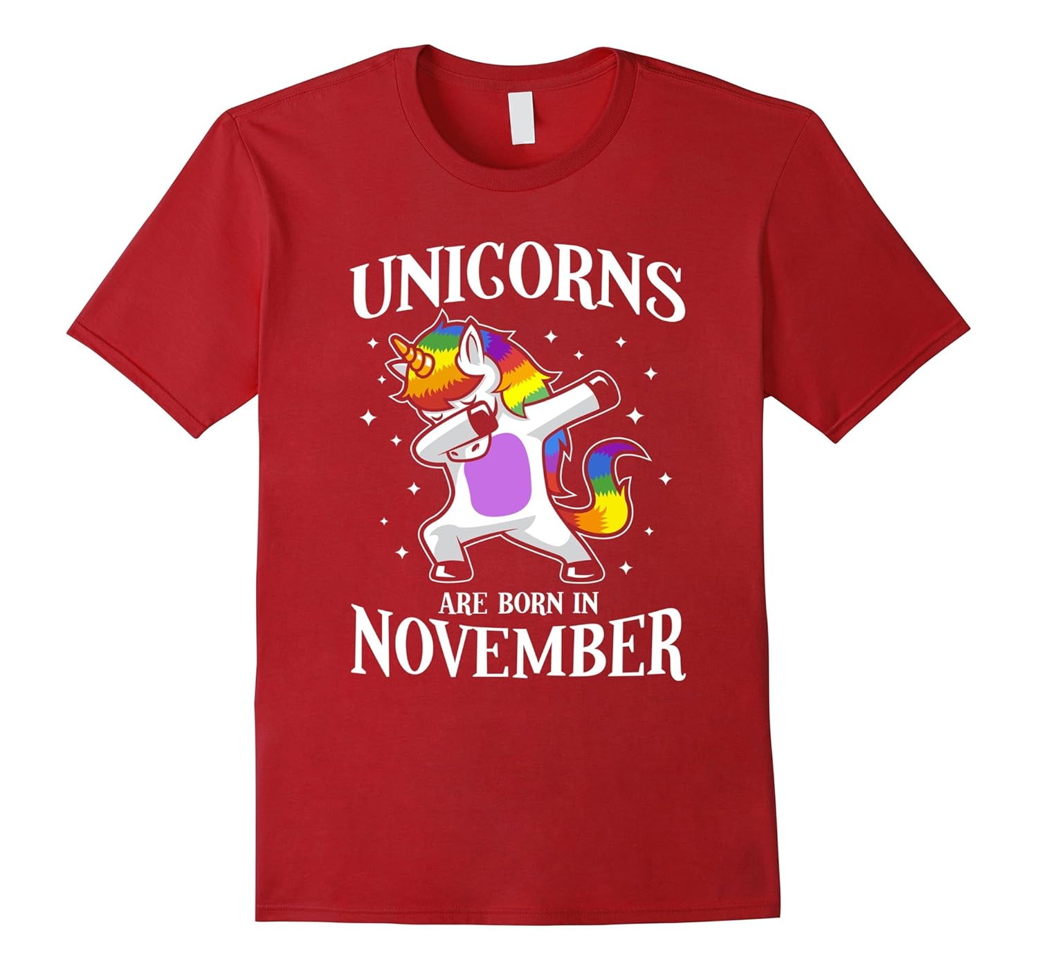 Unicorn Happy Birthday Shirt - Born in November-Rose