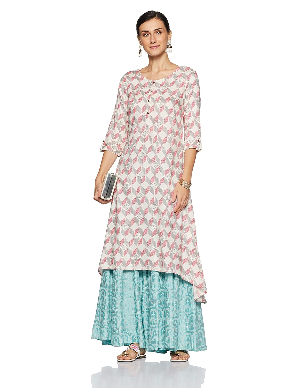 rangmanch by pantaloons women's a-line kurta