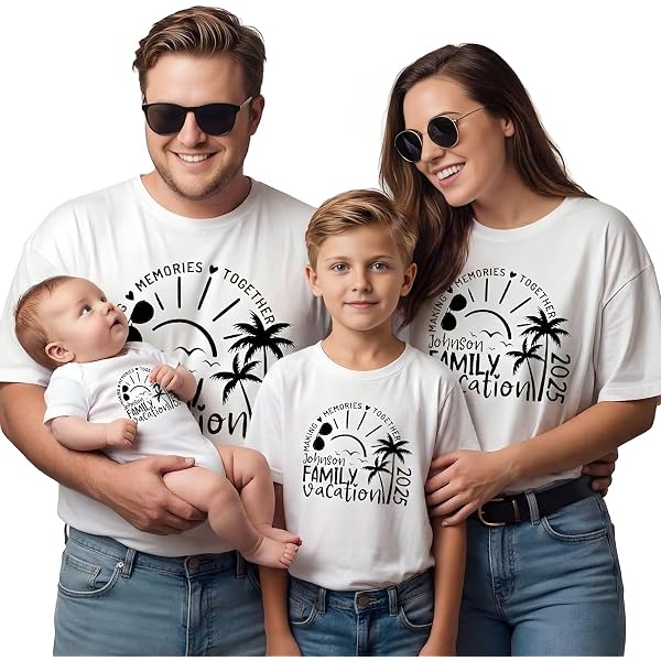 Nutritional Fact Funny Matching T-Shirt, Family Vacation Matching