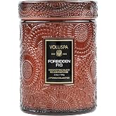 Voluspa Forbidden Fig Candle, 5.5oz, Coconut Wax Blend, Scented Candles for Home, 50 Hour Burn Time, Handcrafted in The USA