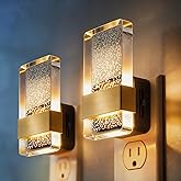 DORESshop LED Night Lights Plug Into Wall [2 Pack], 0-100LM Dimmable Nightlight, Bubble Decorative Night Light with Dusk-to-Dawn Sensor, Wall Sconce-Style Design Nightlights for Bathroom, Hallway,Gift