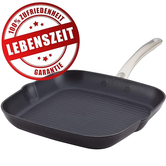 Circulon Premium Antihaft Grillpfanne 28 cm mit lebenslanger Zufriedenheitsgarantie Profi Grillpfannen für alle Herdarten (au