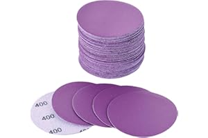 Arilier 3 Inch Sanding Disc 40Pcs, 400 Grit Sandpaper, Drill Sanding Attachment, Wet Dry Hook and Loop Sandpaper Discs for Random Orbital Sanders, Alumina Sand Paper for Wood, Metal, Automotive