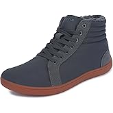 WHITIN Men's Wide Winter Barefoot Shoes | Hi-top Minimalist Sneakers | Zero Drop Sole | Optimal Warmth & Protection