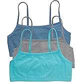 Hanes Women's Cropped Bralette Pack, 3-Pack, Breathable Crop Top Bras, Solid or Assorted, 3-Pack