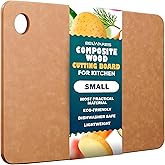 Wooden Cutting Board for Kitchen - Small Composite Wood Cutting Boards Dishwasher - Thin, BPA Free & Eco-Friendly Chopping Board (11.5 x 9 Inch, Natural)