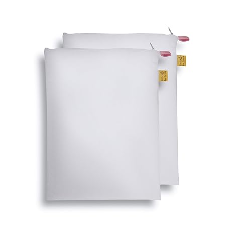 Little Sudhams Waterproof Wet Bag (24cm x 32cm) (Pack of 2, White-Pink)