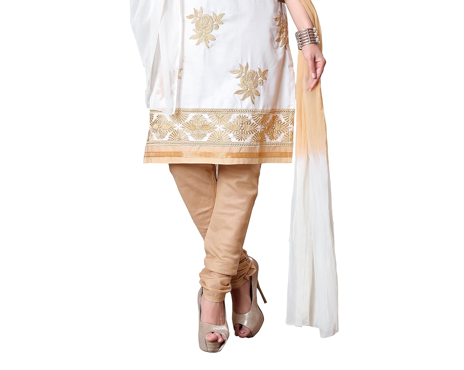 oomph! women's dress material (rbmm_nakashi5_02_white light_free size)