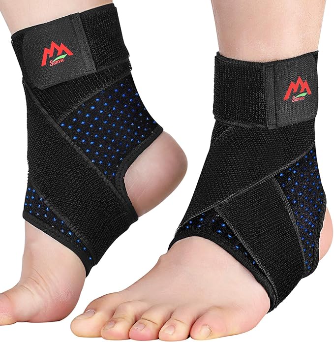 Ankle Brace, 2PCS Ankle Braces for Men & Women, Adjustable Compression