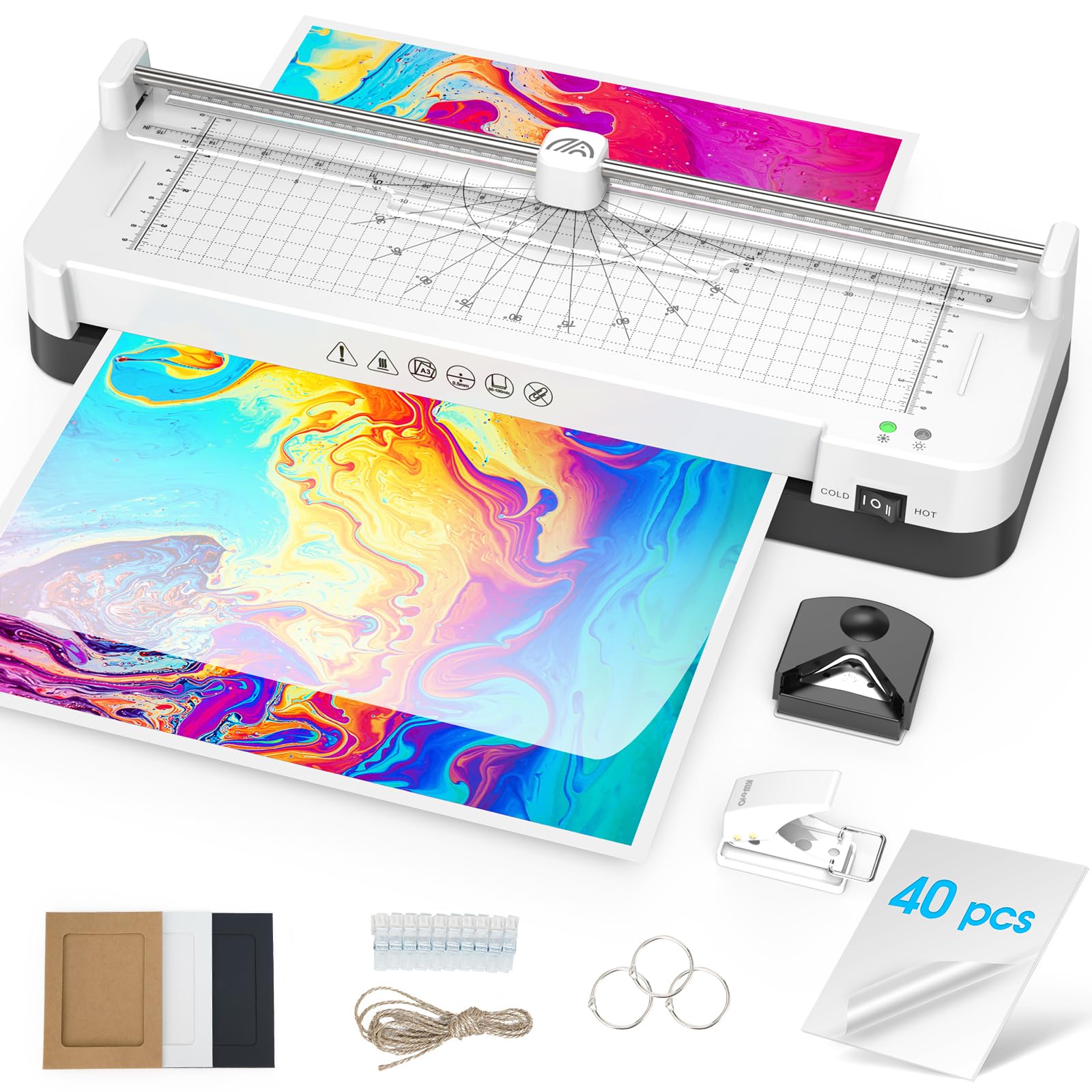 Laminator,Laminator Machine 13 inch with 40pcs