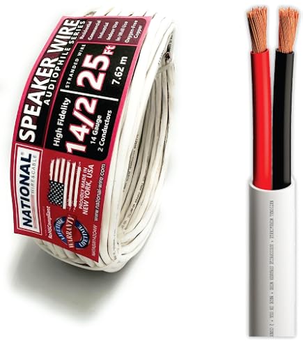 Audiopipe 4-Pack Speaker Wire – 100ft Each 14, 16, 18, 20 Gauge – 2 Conductor Red/Black CCA – 400ft Total