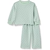 Amazon Essentials x Sofia Grainge Toddlers and Baby Girls' French Terry Pant and Top Set