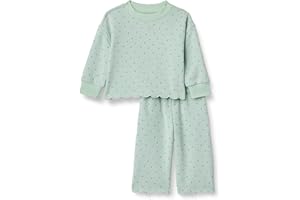 Amazon Essentials x Sofia Grainge Toddlers and Baby Girls' French Terry Pant and Top Set